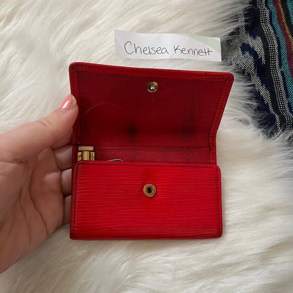 Louis Vuitton 6 Key Holder Chain Epi Red Leather SLG 0108 - Picture 6 of 9